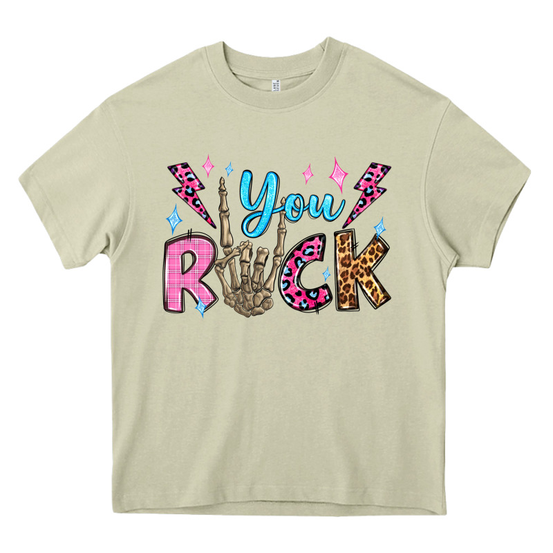 You Rock Valentine's Day Olivia Heavy Core Tee by OliviaCreatesArt | Teevron