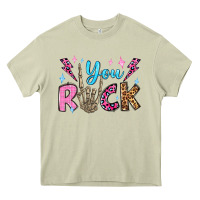 Mossy you rock valentine's day olivia Heavy Core Tee - OliviaCreatesArt