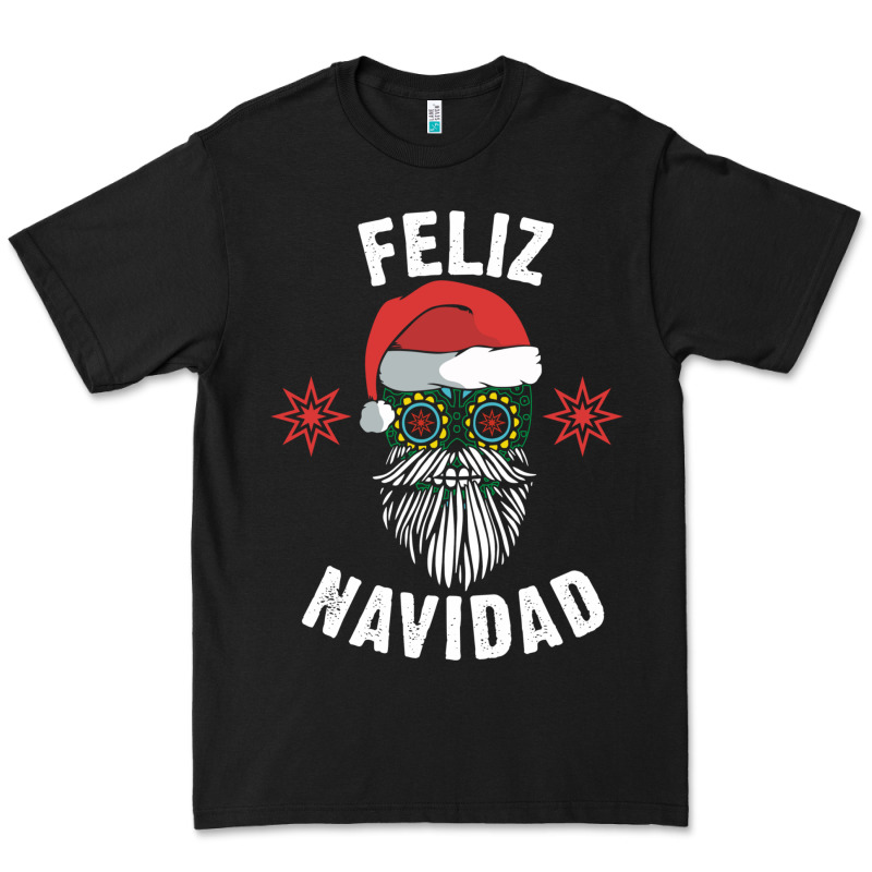 Mexican Christmas Sugar Skull Feliz Navidad Spanish Speaking Xmas Gift Premium Tee by linhVisuals | Teevron