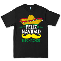 Black mexicans say feliz navidad bitchahos funny merry christmas sombrero Premium Tee - linhVisuals