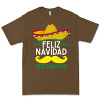 Cacao mexicans say feliz navidad bitchahos funny merry christmas sombrero Premium Tee - linhVisuals