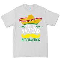 Dove Grey mexicans say feliz navidad bitchahos funny merry christmas sombrero Premium Tee - linhVisuals