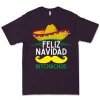 Plum mexicans say feliz navidad bitchahos funny merry christmas sombrero Premium Tee - linhVisuals