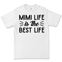 White mimi life is the best life blessed grandma mom cute gift Premium Tee - linhVisuals