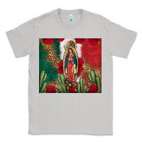 Moon Dust Our Lady Of Guadalupe Mexican Flag Roses Cactus Classic Tee - FaDigitalArtStudio