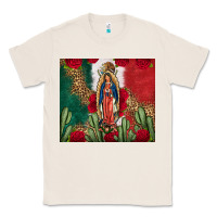 Our Lady Of Guadalupe Mexican Flag Roses Cactus Classic Tee | Teevron