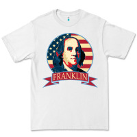 White benjamin franklin Premium Tee - linhVisuals