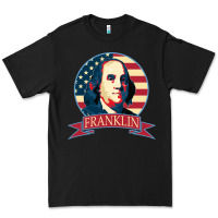 Black benjamin franklin Premium Tee - linhVisuals