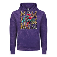 Cloud Purple Mom Race Vintage Hoodie - RacoonDesign