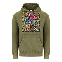 Vintage Olive Mom Race Vintage Hoodie - RacoonDesign