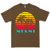 Cacao miami 80s sunset Premium Tee - linhVisuals
