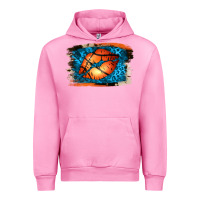 Fuchsia Pink Basketball Lips Urban Hoodie - Jasminsmagicworld