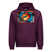 Mauve Wine Basketball Lips Urban Hoodie - Jasminsmagicworld