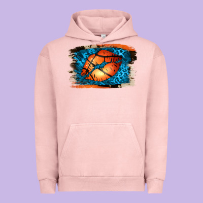 Basketball Lips Urban Hoodie Designed By Jasminsmagicworld
