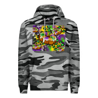 Slate Camo mardi gras cake glitterleopard and cowhide background Premium Hoodie - Artiststas