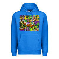 True Royal mardi gras cake glitterleopard and cowhide background Premium Hoodie - Artiststas
