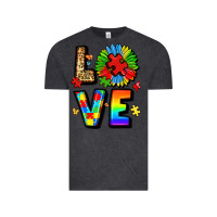 Vintage Black autism love Vintage Tee - LillyAllenDesigns