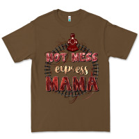 Cacao Hot mess express mama Mother's Day Premium Tee - FaDigitalArtStudio
