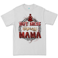 Dove Grey Hot mess express mama Mother's Day Premium Tee - FaDigitalArtStudio