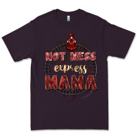 Plum Hot mess express mama Mother's Day Premium Tee - FaDigitalArtStudio