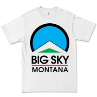White Big Sky Montana Champion Premium Tee - linhVisuals