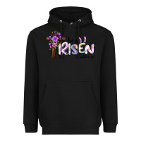 Black easter he is risen matthew 28 6 Heavyweight Hoodie - Jasminsmagicworld
