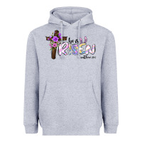 Heather Grey easter he is risen matthew 28 6 Heavyweight Hoodie - Jasminsmagicworld