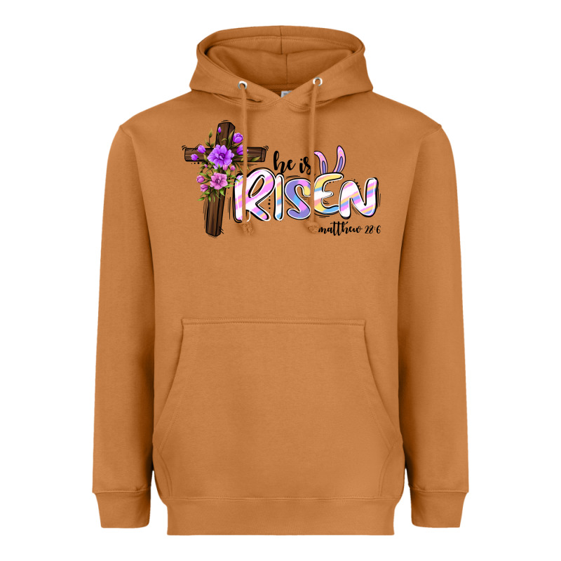 Easter He Is Risen Matthew 28 6 Heavyweight Hoodie by Jasminsmagicworld | Teevron