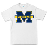 White michigan Premium Tee - linhVisuals