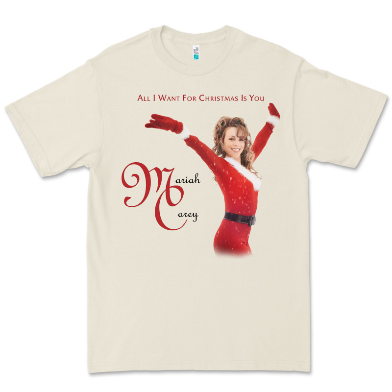 Mariah Carey Merry Christmas Vintage Retro Premium Tee by linhVisuals | Teevron