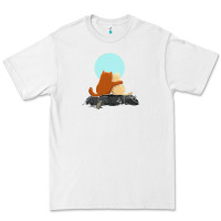 White two cats Premium Tee - linhVisuals