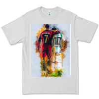 Dove Grey messi and ronaldo Premium Tee - linhVisuals