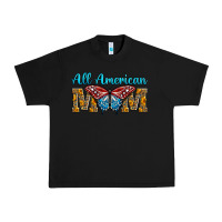 Black All American Mom Butterfly Urban Heavy Tee - LillyAllenDesigns