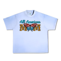 Grape Ice All American Mom Butterfly Urban Heavy Tee - LillyAllenDesigns