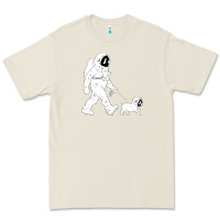 Bone walking the dog astronaut Premium Tee - linhVisuals