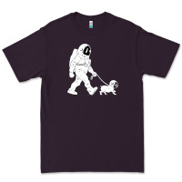 Walking The Dog Astronaut Premium Tee | Teevron