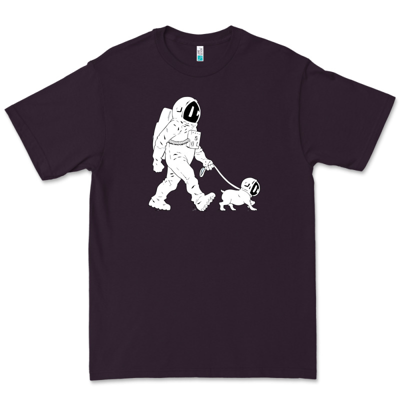 Walking The Dog Astronaut Premium Tee by linhVisuals | Teevron