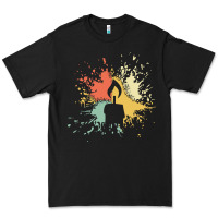 Black candle t  shirt c a n d l e i n k s p l a s h t  shirt Premium Tee - linhVisuals
