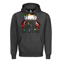 Charcoal Heather merry christmas shitter's full,  christmas vacation Zipper Hoodie - Jasminsmagicworld