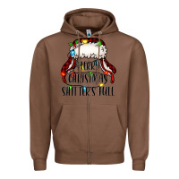 Chestnut merry christmas shitter's full,  christmas vacation Zipper Hoodie - Jasminsmagicworld