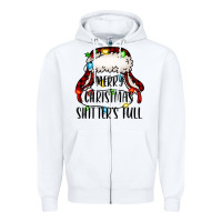 White merry christmas shitter's full,  christmas vacation Zipper Hoodie - Jasminsmagicworld
