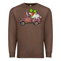 Chestnut happy easter pink truck with bunny Premium Sweatshirt - RanaPortraitStore