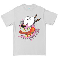Dove Grey courage the cowardly dog Premium Tee - linhVisuals