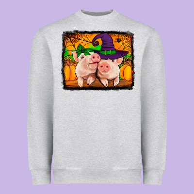 Halloween Pigs Heavyweight Sweatshirt Designed By Jasminsmagicworld