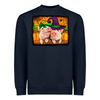Navy halloween pigs Heavyweight Sweatshirt - Jasminsmagicworld