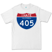 White los angeles california interstate 405 (i 405) sweatshirt Premium Tee - linhVisuals