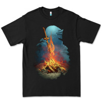 Black Souls Bonfire Premium Tee - linhVisuals