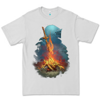 Dove Grey Souls Bonfire Premium Tee - linhVisuals