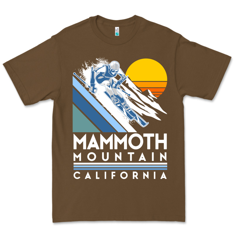 Mammoth Mountain California Retro Ski Sweatshirt Premium Tee by linhVisuals | Teevron