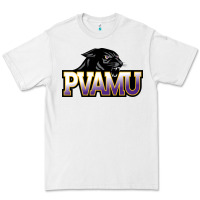 White Prairie View A&M Panthers And Lady Panthers Rectangle Patch Premium Tee - linhVisuals